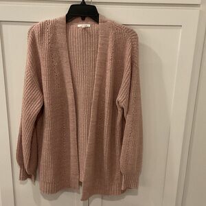 Maurices Blush Open-Front Cardigan